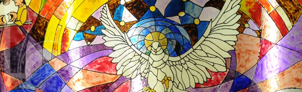 St Joan Header Stain Glass