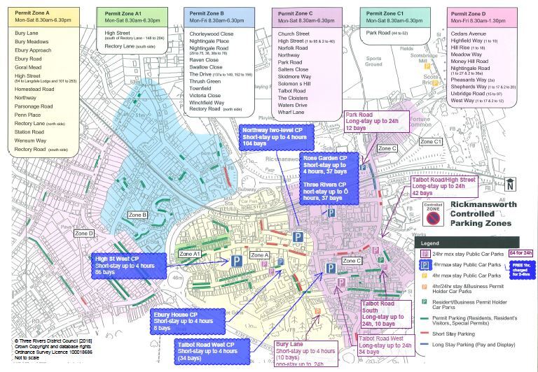 Three rivers car parks 2025